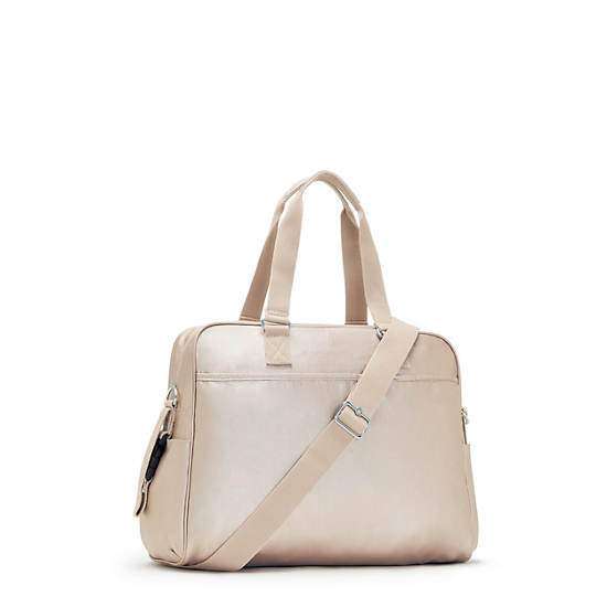 Kipling Alanna Klassieke Metallic Diaper Bag Tassen Beige | België 1977VR